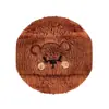 Almofada de Pó de Pelúcia Ursinho Gemeng, Flocada Macia e Confortável, Amiga da Pele, Espessa para Pó Solto e Blush, Almofada de Pó de Pelúcia