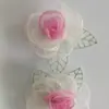 Primavera 2025 hojas verdes flor de dos colores ropa Joker accesorios de joyería DIY fábrica directa en stock al por mayor