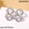 Pendientes Geométricos de Moda para Mujer 2025 Nuevo Estilo Pendientes de Acero de Titanio Chapados en Oro de Alta Gama Aro Versátil Estilo Simple Ins