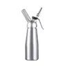 Batidor de Crema de Acero Inoxidable de 500ml Espumador de Leche Café Cold Brew Té con Leche Pistola Decoradora Espumador de Leche Comercial de Aluminio de 1L