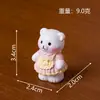 Paisaje Nuevo Transfronterizo Creativo Retro Oso Muñeca DIY Casa de Muñecas Gama Alta Nicho Lindo Figura Adorno Pequeño