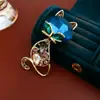 Broche Vintage de Medusa com Pedras Strass e Pérolas, Broche Retro de Luxo Leve de Alta Qualidade, Acessório Elegante e Versátil para Mulheres