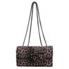 Bolsa de estampa de leopardo da moda feminina 2024 Nova moda retrô ombro Crossbody Bolsa estilo ocidental simples estilo hot girl baguete bolsa