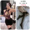 Noite Longa de Diversão: Lingerie Sexy, Uniformes de Puro Desejo, Cheongsam Tentador, Roupa de Boate, Saia Bodycon Sexy Transparente Qqny1813