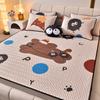 Esterilla de verano de látex de seda de hielo, sábana de tres piezas, aire acondicionado, suave, lavable, para dormitorio de estudiantes, para el hogar