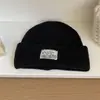 Gorro de Punto Grueso Versátil Estilo Coreano para Mujer Otoño e Invierno con Protección para Orejas y Cobertura para la Cabeza para Mantener el Calor