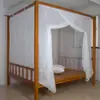 Mosquiteiro de Fio de Algodão Antigo Algodão Puro Porta Única à Prova de Poeira Inserção Vareta de Bambu Corda de Amarração Densa Espessada 1,2m 1,5m 1 Mai Taibao