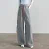 Pantalones de chándal nuevos para mujer Otoño 2026, Elegantes y a la moda, de cintura alta, casuales, holgados, deportivos, Pantalones de sarga gruesos y versátiles