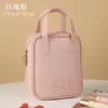 Nova Bolsa de Maquiagem Portátil com Grande Capacidade, Bolsa de Armazenamento de Cosméticos em Couro PU Amigável para Viagem, Disponível no Atacado a Partir de Uma Peça