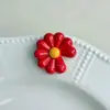 Pintado Goteo de Aceite Agujero Grande Flor Margarita DIY Funda para Teléfono Materiales de Decoración Hechos a Mano Accesorios Coloridos Piezas Pequeñas