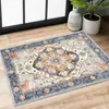 Dropshipping Transfronterizo Alfombra Persa Retro Decoración para Exteriores Felpudo Fácil de Cuidar Entrada Felpudo Resistente a Manchas y al Desgaste