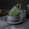 Xícara de café de cerâmica, caneca, xícara para latte art, pequena xícara de café de luxo estilo europeu, 8ml