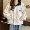 Otoño e invierno 2023 nuevo sentido del diseño abrigo grueso con forro polar de doble cara moda femenina cálido versátil abrigo de cachemira