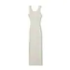 Ins transfronterizo europeo y americano 2026 nueva moda elegante para mujer al por mayor sexy sin espalda ajustado de tirantes bodycon vestido