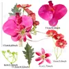 Nueva decoración de flor de muñeca de planta, decoración de flor de muñeca de Phalaenopsis, flor de decoración nupcial para bodas