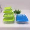 Plástico Redondo Transparente Juego de 4 Piezas Recipiente para Verduras Refrigerador Caja de Almacenamiento de Alimentos Lonchera Lonchera Lonchera Apto para Microondas