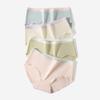 Venta al por mayor 50 unidades Ropa interior de algodón Clase A para mujer Algodón puro 7A Antibacteriano Entrepierna inferior Sin costuras Transpirable Cintura media Calzones de mujer