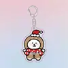 Oso Navideño Autocrítico Lindo Dibujo Animado con Temática Navideña Decoración de Mochila de Acrílico Exquisito Regalo Pequeño