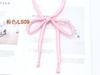 Corbata de color sólido para uniforme JK para niñas, estilo anudado a mano, accesorio de uniforme de marinero con corbata de lazo