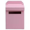 1:12 mini adornos para casa de muñecas, accesorios de villa, buzón de madera a color, caja abatible, modelo de escena
