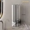 Dispensador de jabón con ventosa sin perforaciones, botella de champú, botella de gel de ducha, botella de desinfectante de manos montada en la pared, dispensador de gel de ducha de presión
