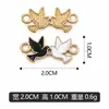 Pingentes Duplos com Charms de Pomba com Gotejamento de Óleo, adequados para pedidos mistos transfronteiriços, pingentes, charms, pulseiras, colares, acessórios de joias, DIY, direto do fabricante