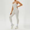 Roupas de Yoga Peça Única Europeias e Americanas para Mulheres, Roupas Fitness Peça Única, Calças Esportivas de Pilates Yoga, Macacões