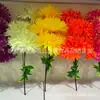 Crisantemo de Cristal de 7 Cabezas, Ramo de 4 Flores, Ramo Sacrificial, Rama Floral, Flor de Qingming, Artículos Funerarios, Flor Artificial