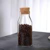 Frasco de Almacenamiento de Vidrio de Borosilicato Alto Transfronterizo para Granos y Té, Botella Sellada, Tarro de Almacenamiento, Corcho, Botella de Vidrio