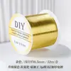 Rollo grande de 100 metros alambre de cobre conservador de color 0.2 mm material de tejido DIY hecho a mano alambre metálico filigrana alambre para enrollar alambre para envolver flor