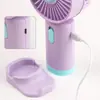 Novo Mini Ventilador de Mão Portátil USB Pequeno Carregável Vento Forte com Suporte para Celular para Casa