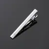 En stock boutique galvanizado plata arenado brillante diamante clip para corbata comercio exterior venta caliente accesorios formales para hombre clip para corbata profesional