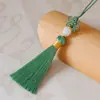 Hilo de Nylon Jade Hilo de Nudo Pequeño Ensartar Cuentas Borla Nudo Chino Borla Colgante Pequeño Borla Estilo Antiguo Marcador Colgante Adorno