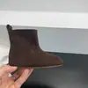 Botas de ante de color liso tricolor a media pantorrilla, nuevo artículo elegante y versátil de otoño 2026 para niñas