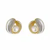 Pendientes de Perla Frescos y de Estilo Vintage con un Toque de Lujo Ligero y de Alta Gama, Accesorios de Oreja Sencillos y Delicados de Estilo Ins para Mujer