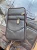 Nueva Bolsa de Cintura para Hombre de 6.3 pulgadas, Estuche Impermeable Multifuncional para Teléfono, Estilo Vertical, Piel de Vaca de Primera Capa, Se Puede Usar con Cinturón, Billetera para Monedas