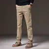 Outono 2026 Novas Calças Casuais Masculinas Slim Fit Retas Calças Sociais Versáteis para Primavera e Outono Calças Longas Masculinas
