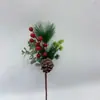 Decoración Navideña DIY de Agujas de Pino y Piñas - Más Vendido Transfronterizo