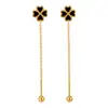 Nuevos Pendientes Coreanos de Nicho Combinación de Cuatro Corazones Trébol de Cuatro Hojas Estilo Ins Moda Elegantes Versátiles Pendientes de Acero de Titanio