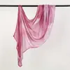 Artículo de exportación más vendido: Bufanda Larga de Poliéster Versátil y de Moda con Estampado Digital para Mujer, Conveniente Pañuelo para la Cabeza