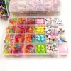 Juguete de cuentas DIY para niños de 24 compartimentos, juguete de cuentas, traje de cuentas hecho a mano para niña, entrega de una sola pieza