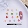 Resina Margarida Verão Nail Art Joias Flor Tridimensional Acessórios Unha Acessórios DIY Unha Estilo Japonês Flor Fresca