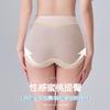 Calzones Delgados Sin Costuras de Cintura Media Cubre Caderas para Mujer Entrepierna de Seda de Morera Transpirables y Cómodos Simples Ligeramente Moldeadores Control de Abdomen Ropa Interior para Mujer