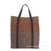 Suministro Directo de Fábrica Moda Bolsos para Hombre Bolso de Lona Aceite y Cera Bolsa de Compras Impermeable Bolso de Mano para Viajes