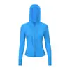 [Em Estoque] Jaqueta com Capuz Ld Feminina Jaqueta de Yoga Roupa Fitness Respirável Slim Fit Jaqueta Esportiva