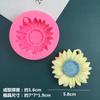 Molde de silicona con forma de flor de girasol, para hornear mousse de chocolate, con agujeros para aplicar pegamento, para velas de aromaterapia, molde de yeso.