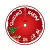 Nuevos vestidos de árbol de Navidad transfronterizos, manualidades, adornos impresos, ambiente de decoración navideña
