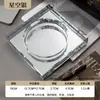 Cenicero de cristal, creativo, lujo ligero, de alta gama, elegante, adecuado para sala de estar, oficina, hogar, cenicero de alta gama hecho a medida