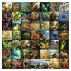 54 Peças de Adesivos Estilo Grotesco, Decoração de Graffiti de Animais Realistas, Celular, Copo de Água, Adesivos de Armário à Prova d'Água Atacado