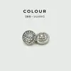Botones Pequeños de Metal con Botones de Flor de Diamante, Camisas Versátiles para Mujer, Cárdigans de Punto, Botones Pequeños, Chaquetas Camiseras, Botones Decorativos
